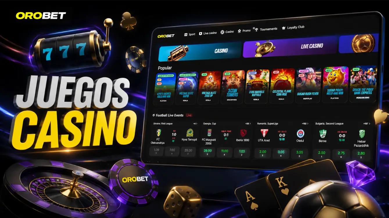 Casino Orobet y opciones disponibles para jugar